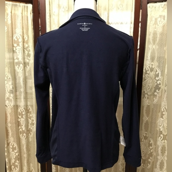 KAREN SCOTT SPORT FULL ZIP LIGHTWEIGHT JACKET - SZ SMALL - Picture 8 of 8